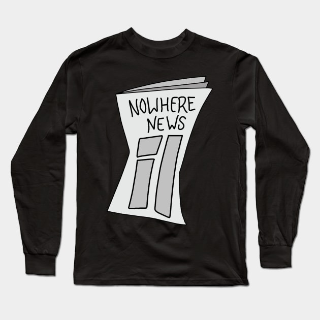 Nowhere news Long Sleeve T-Shirt by valentinahramov